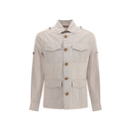Brunello Cucinelli Beige Cotton Coat Brunello Cucinelli