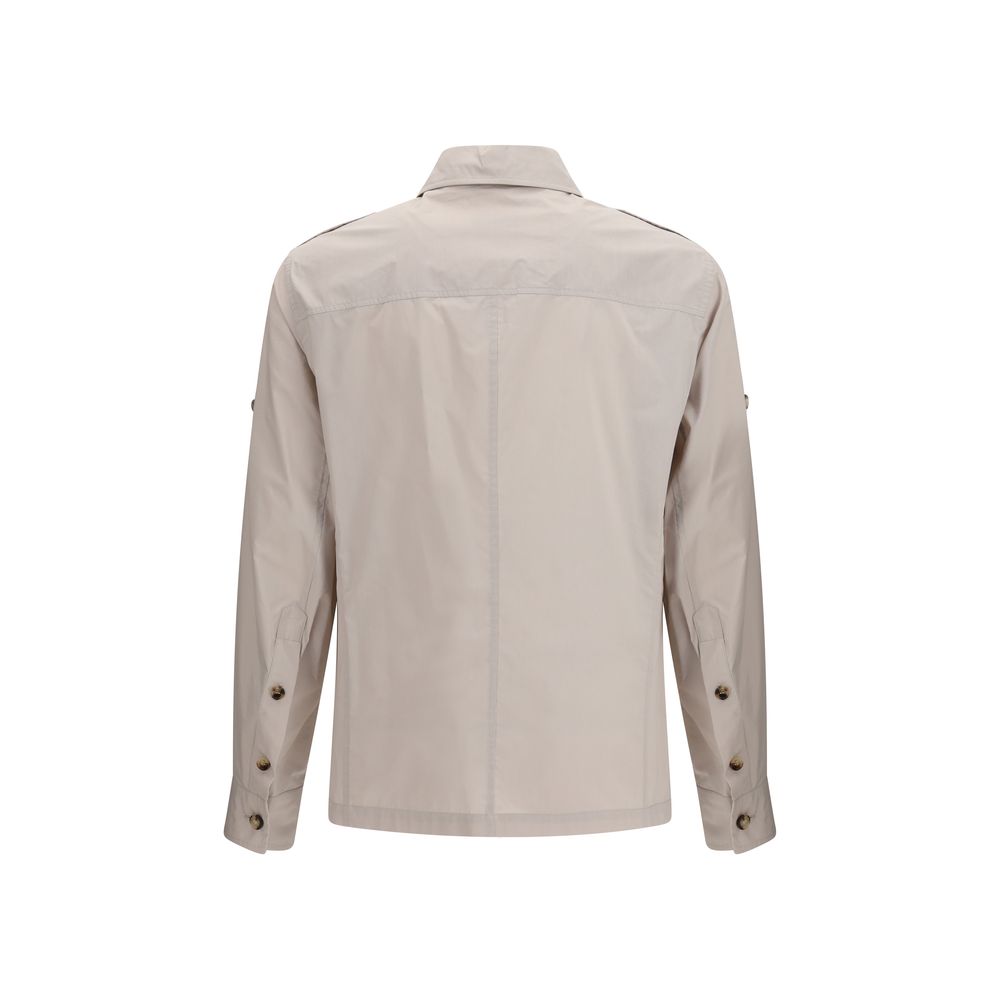 Brunello Cucinelli Beige Cotton Coat Brunello Cucinelli