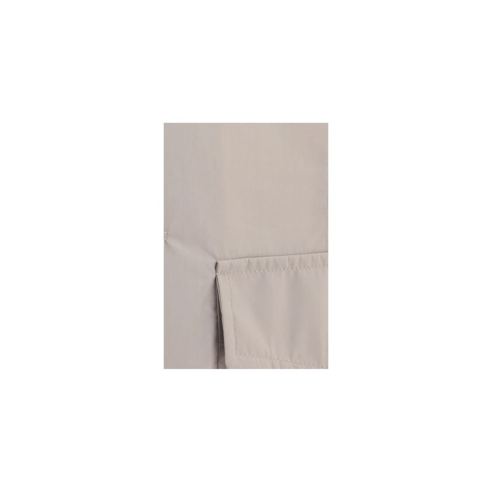 Brunello Cucinelli Beige Cotton Coat Brunello Cucinelli
