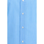 Finamore Blue Cotton Pattern Shirt Finamore