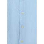 Finamore Blue Linen Longsleeve Shirt