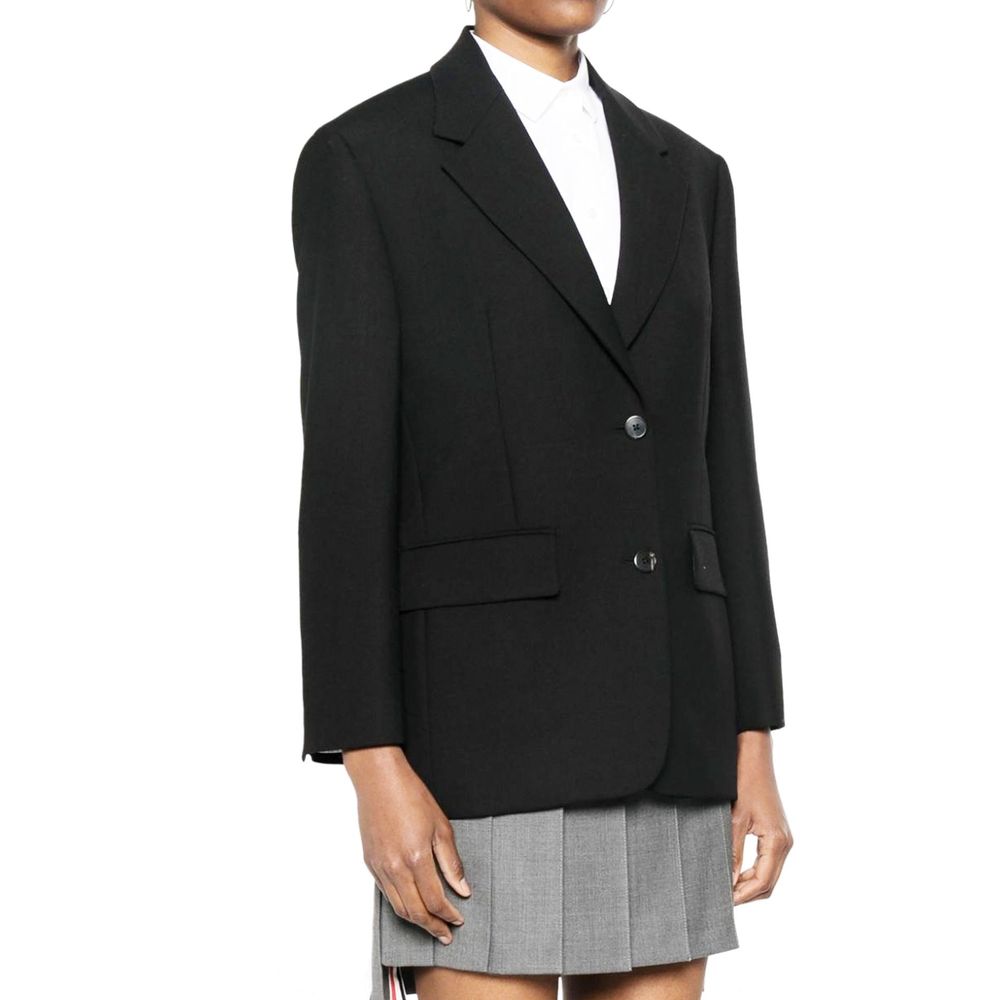 Prada Black Virgin Wool Blazer Prada