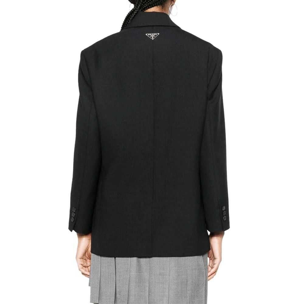 Prada Black Virgin Wool Blazer Prada