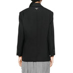 Prada Black Virgin Wool Blazer Prada
