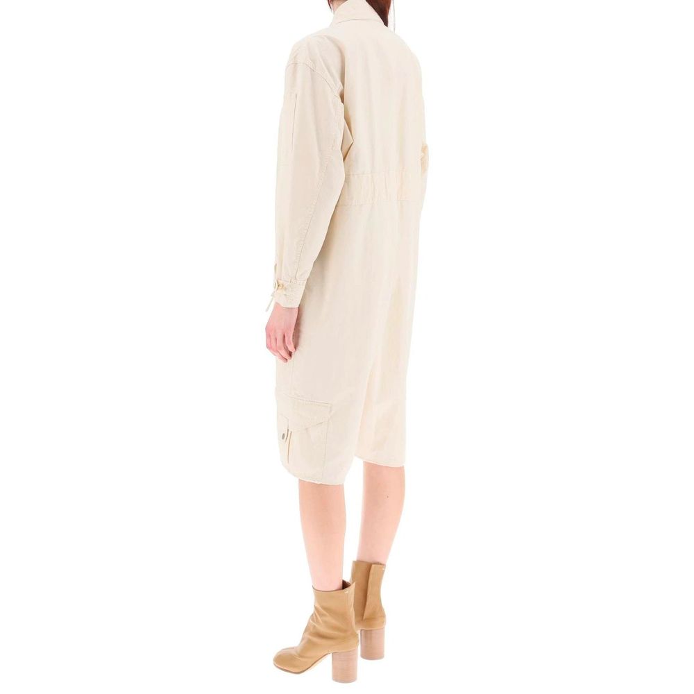 Maison Margiela White Cotton Jumpsuit Maison Margiela