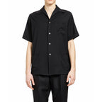 Maison Margiela Black Wool Shortsleeve Shirt