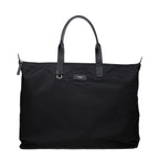 Dolce & Gabbana black nylon shoulder bag with sleek design and adjustable strap, stylish accessory for everyday use.
