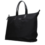 Black nylon shoulder bag by Dolce & Gabbana with sleek design and adjustable strap, perfect for everyday use.