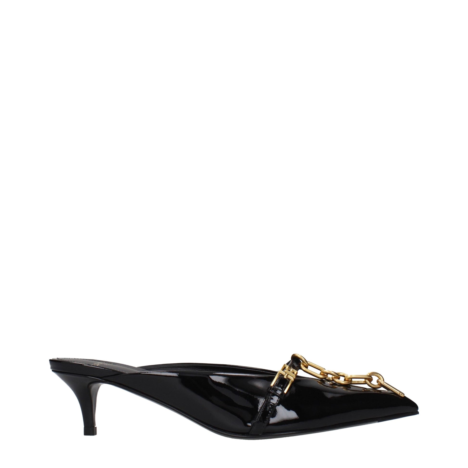 Balmain Black Leather Platform Sandals Balmain