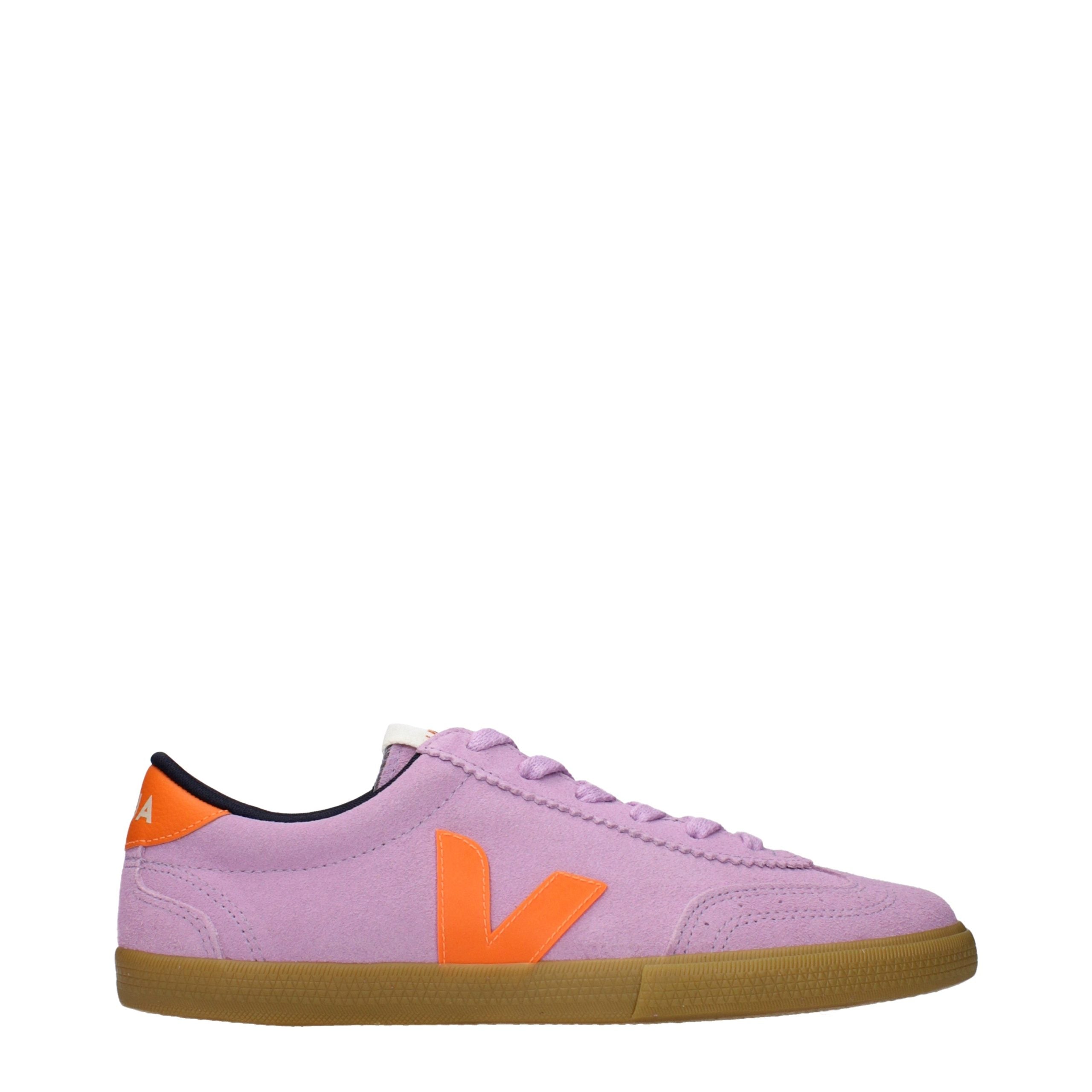 Veja Pink Leather Low Top Sneakers Veja