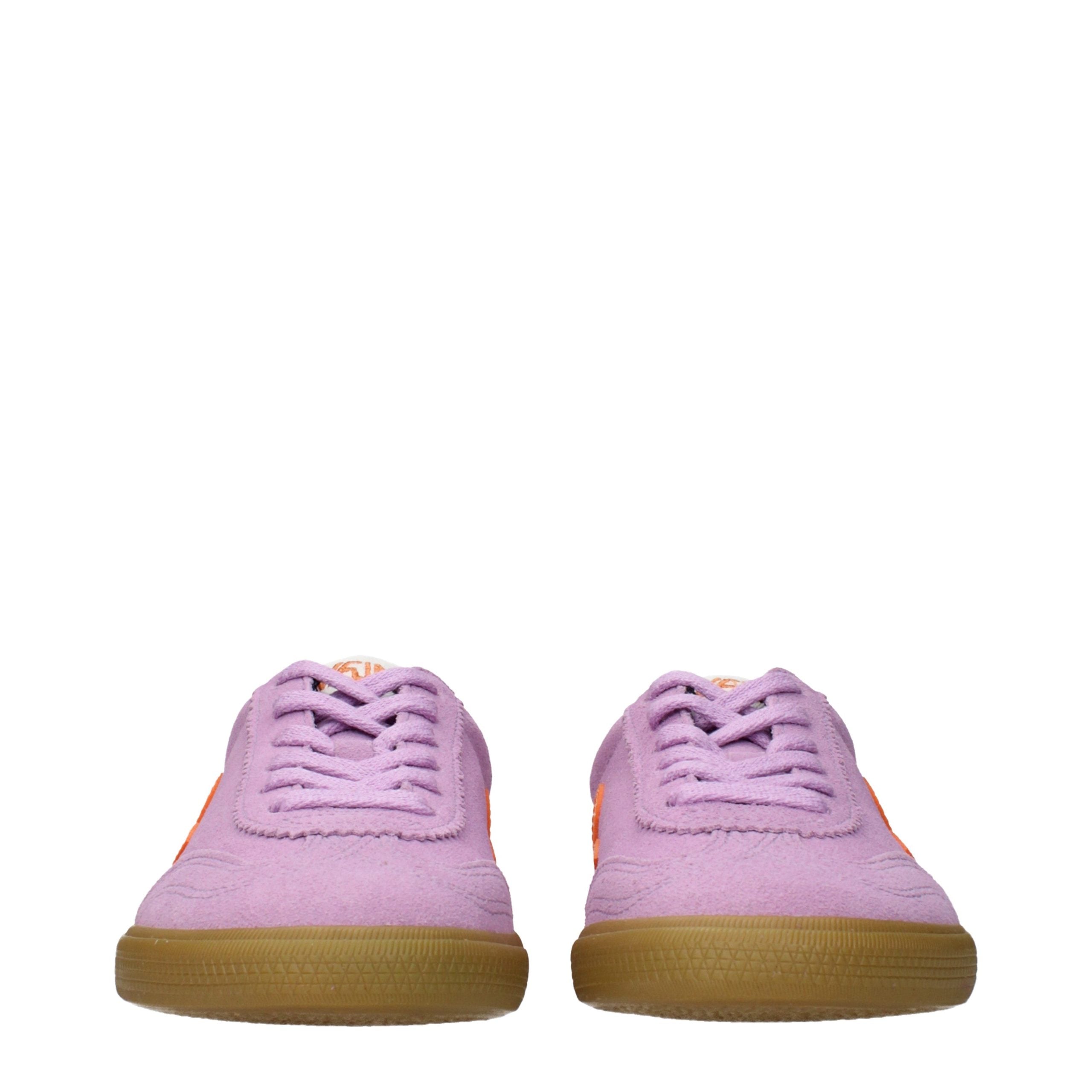Veja Pink Leather Low Top Sneakers Veja