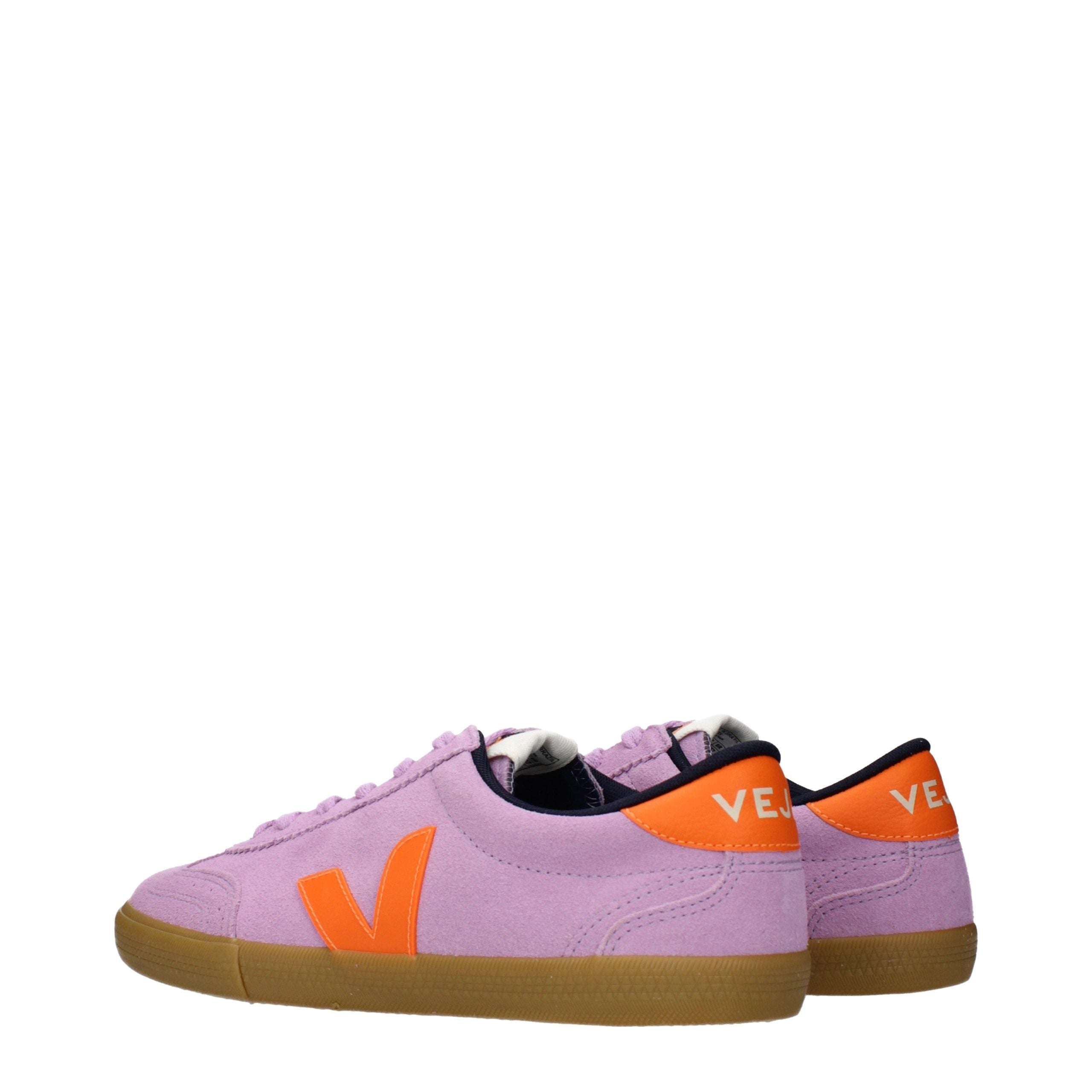 Veja Pink Leather Low Top Sneakers Veja