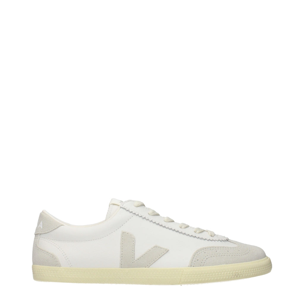 Veja White Leather Low Top Sneakers Veja