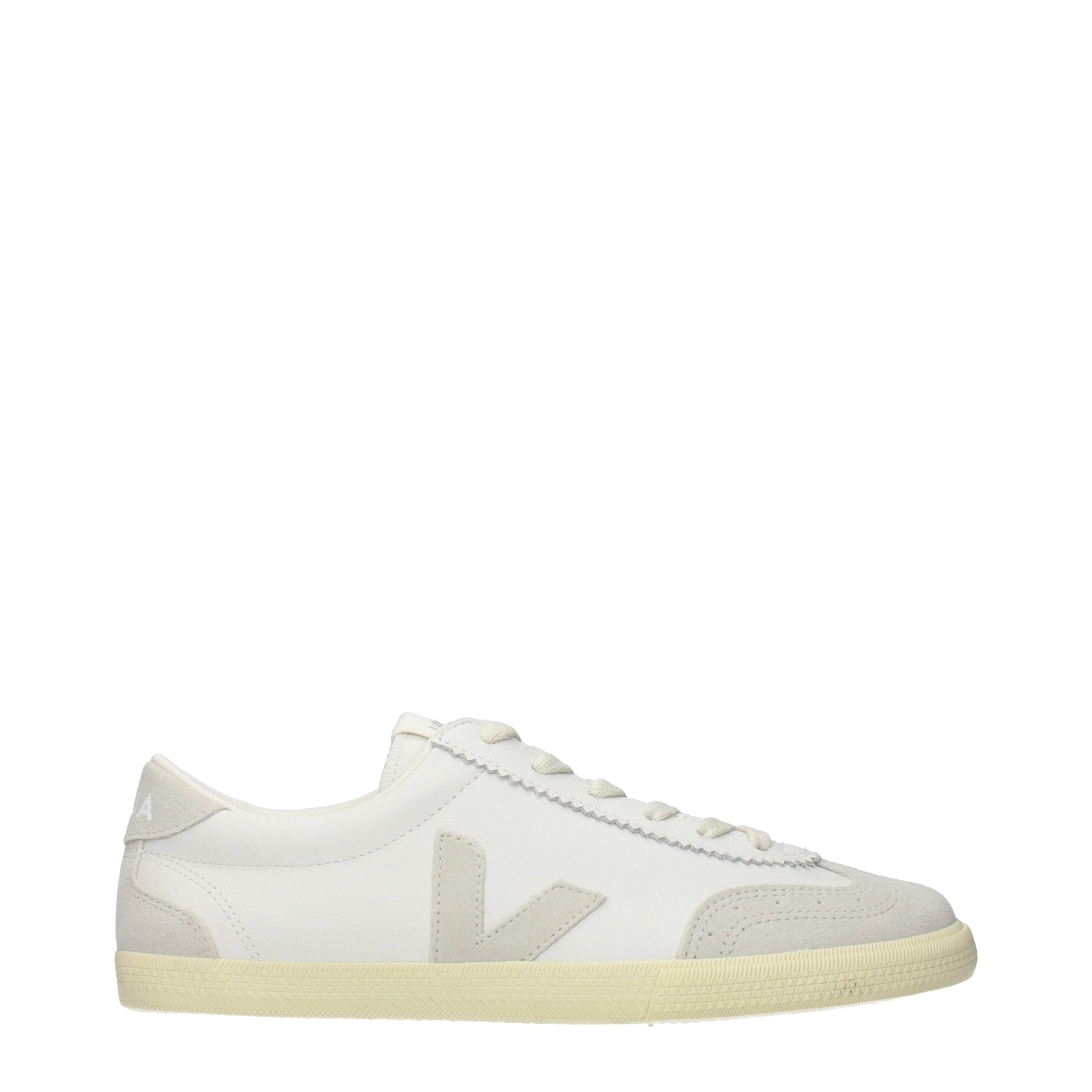Veja White Leather Low Top Sneakers Veja