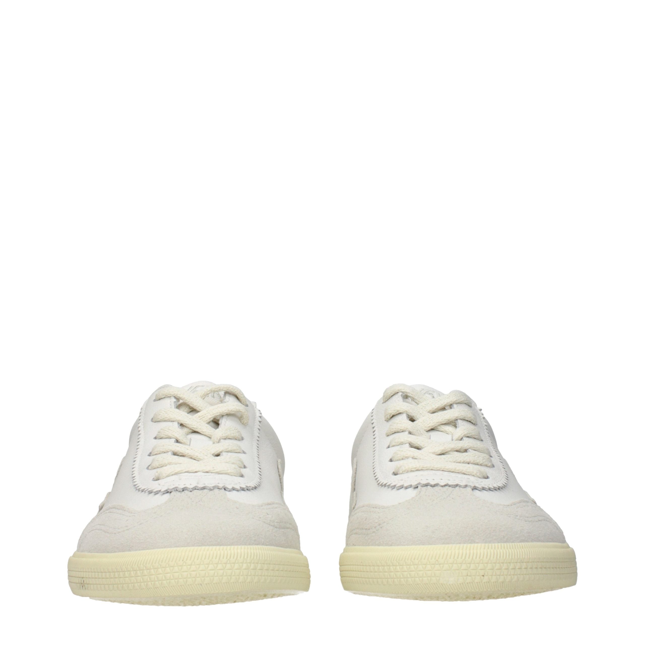 Veja White Leather Low Top Sneakers Veja