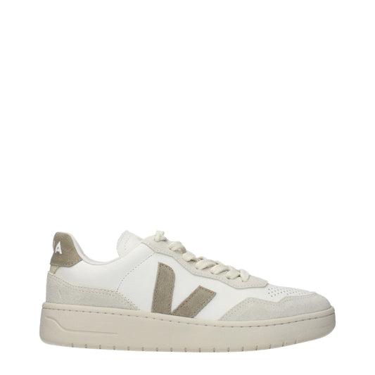 Veja White Leather Low Top Sneakers