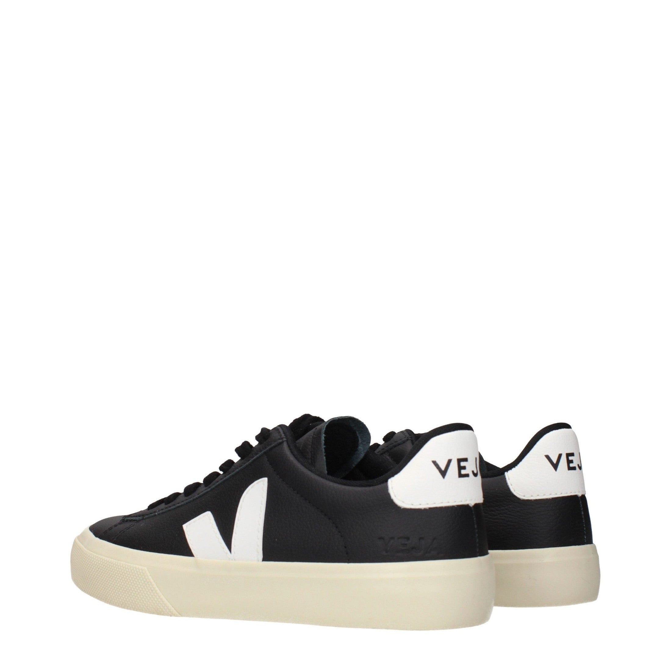 Veja Black Leather Low Top Sneakers Veja