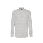 Dolce & Gabbana White Cotton Pattern Shirt