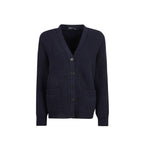 Prada Blue Cotton Cardigan