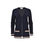 Thom Browne Blue Cotton Cardigan