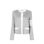 Thom Browne Gray Wool Cardigan