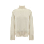 Jil Sander White Silk Sweatshirt