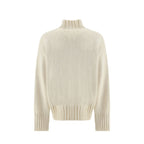 Jil Sander White Silk Sweatshirt