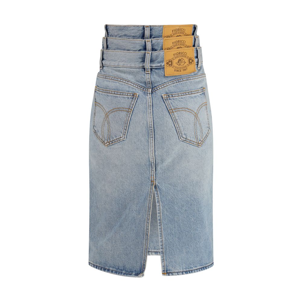 Fiorucci Blue Denim Skirt Fiorucci