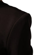 Dolce & Gabbana Brown Turtleneck Jersey Long Maxi Dress