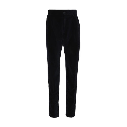 Dolce & Gabbana Black Cotton Casual Pants Dolce & Gabbana