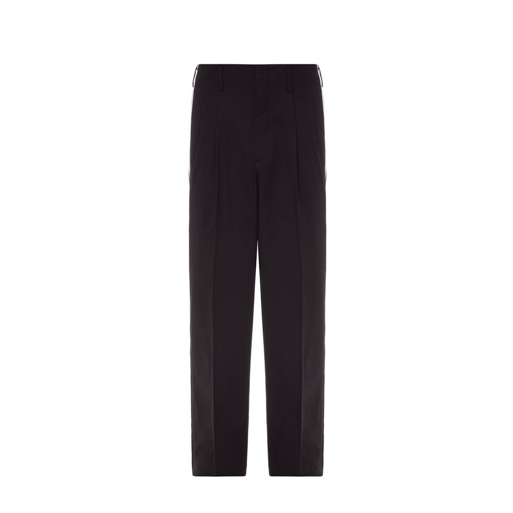Dolce & Gabbana Black Cotton Casual Pants Dolce & Gabbana