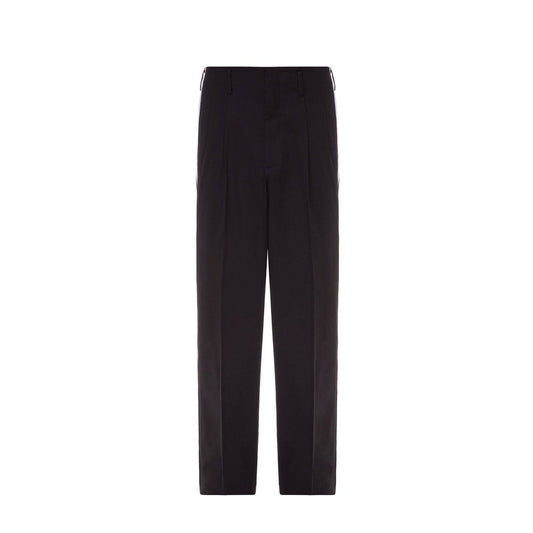 Dolce & Gabbana Black Cotton Casual Pants Dolce & Gabbana