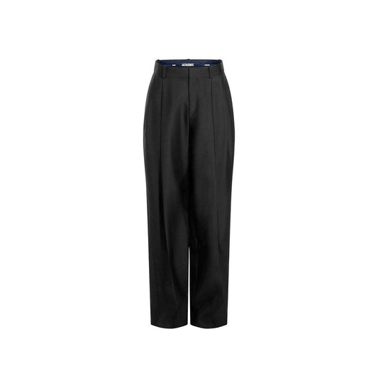 Jacquemus Black Silk Flared Pants Jacquemus