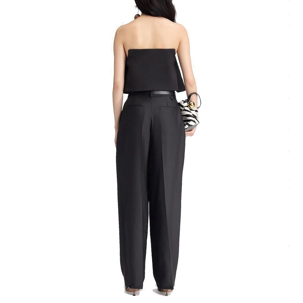Jacquemus Black Silk Flared Pants Jacquemus