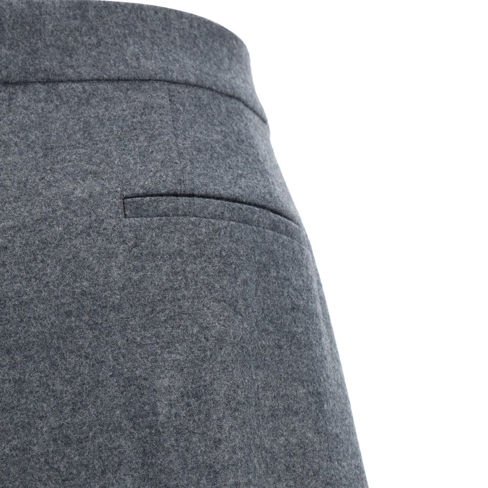 Jil Sander Gray Wool Casual Pants Jil Sander