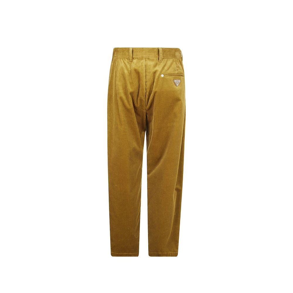 Prada Bicolor Cotton Casual Pants Prada
