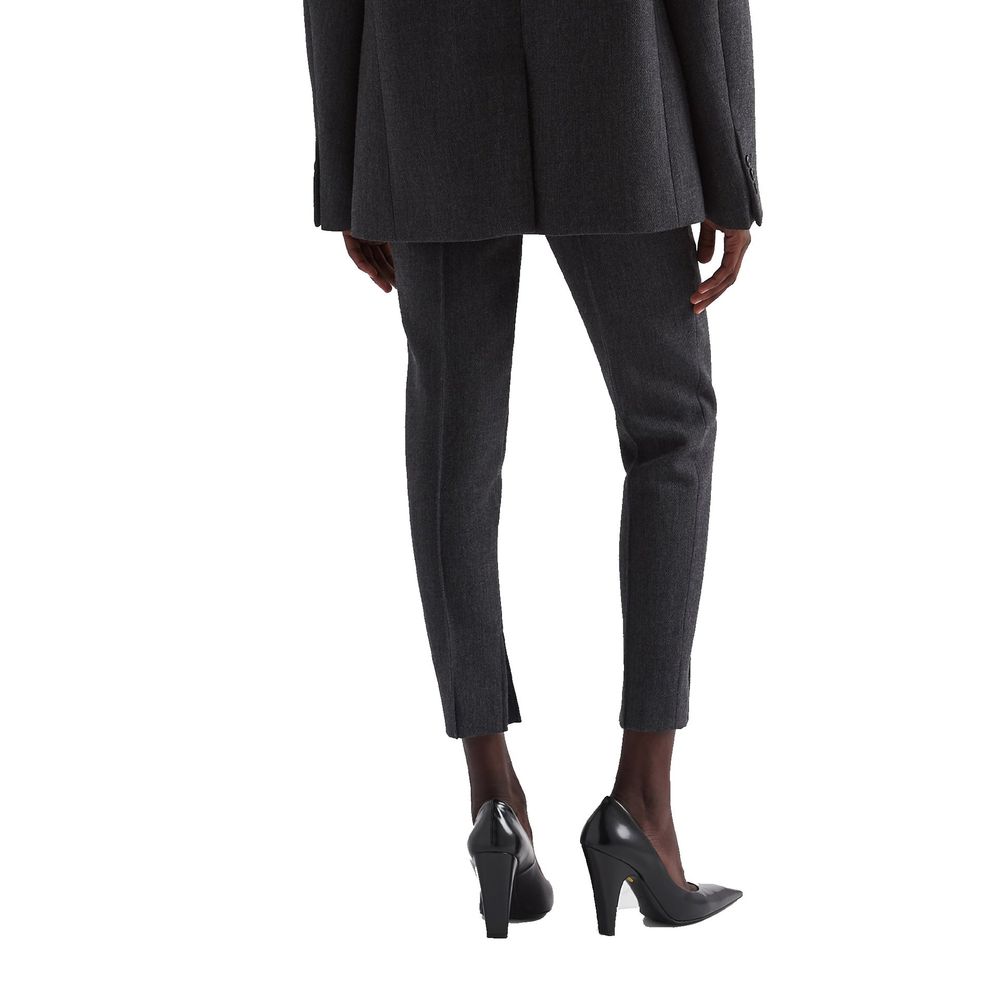 Prada Gray Elastane Pants Prada