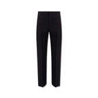 Salvatore Ferragamo Blue Cotton Casual Pants Salvatore Ferragamo