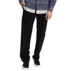 Salvatore Ferragamo Blue Cotton Casual Pants Salvatore Ferragamo