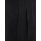 Salvatore Ferragamo Black Silk Casual Pants Salvatore Ferragamo