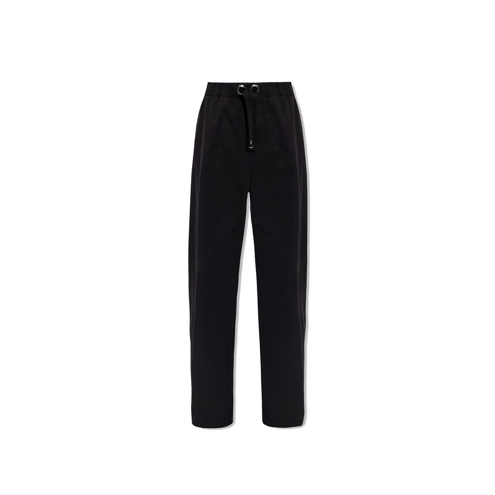 Versace Black Cotton Casual Pants Versace