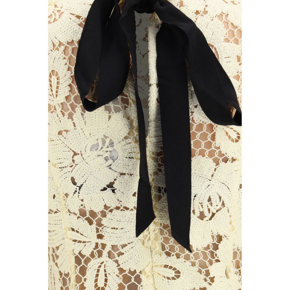 Self-Portrait multicolor polyester casual dress with a relaxed fit and vibrant pattern, perfect for everyday wear.