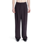 Saint Laurent Brown Silk Casual Pants