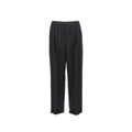 Saint Laurent black cashmere casual pants displayed flat, showing smooth fabric and tailored fit.