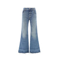 Chloé Blue Cotton Bootcut Jeans Chloé