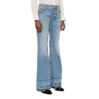 Chloé Blue Cotton Bootcut Jeans Chloé