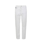 Dolce & Gabbana White Cotton Straight-Leg Jeans Dolce & Gabbana