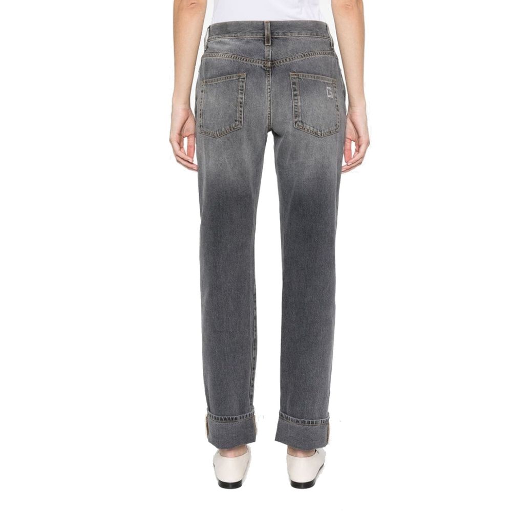 Gucci Gray Cotton Relaxed Fit Jeans Gucci