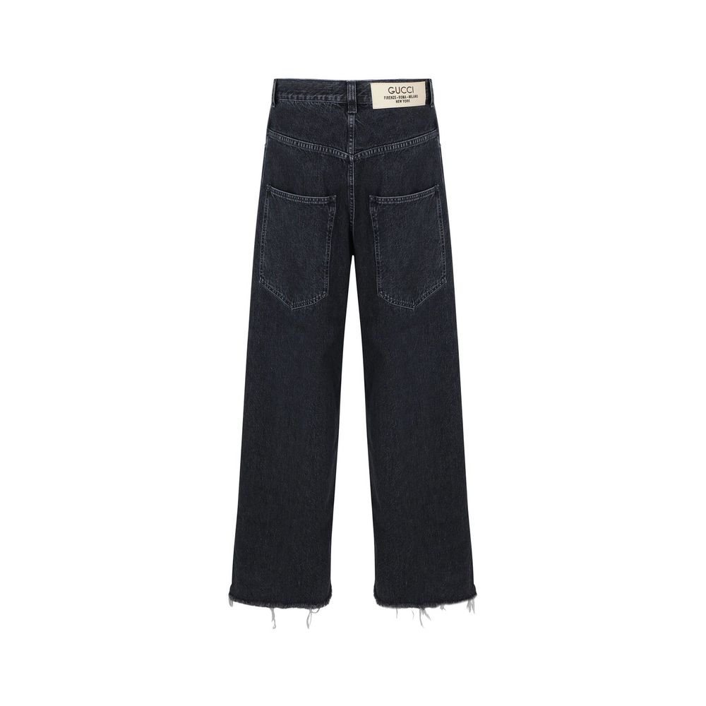 Gucci Black Cotton Jeans Denim Gucci