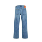 Jil Sander Blue Cotton Straight-Leg Jeans Jil Sander